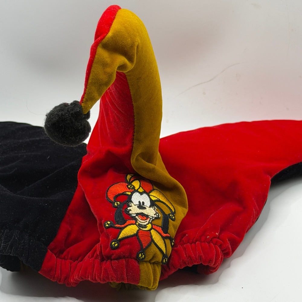 Disney Goofy Jester Hat Velvet Plush Ren Faire Whimsigoth Avant-Apocolypse